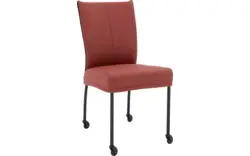 Goossens eetkamerstoel funk rood leer - 8227259-01