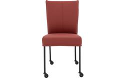Goossens eetkamerstoel funk rood leer - 8227259-01