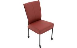 Goossens eetkamerstoel funk rood leer - 8227259-01
