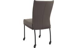 Goossens eetkamerstoel funk grijs leer - 8227260-01