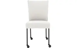 Goossens eetkamerstoel funk wit leer - 8227261-01