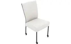 Goossens eetkamerstoel funk wit leer - 8227261-01