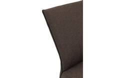 Goossens eetkamerstoel funk bruin stof - 8227272-02