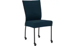 Goossens eetkamerstoel funk blauw stof - 8227273-01