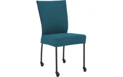 Goossens eetkamerstoel funk blauw stof - 8227274-01
