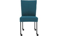 Goossens eetkamerstoel funk blauw stof - 8227274-01