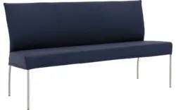 Goossens eetkamerbank funk blauw leer - 8227343-01