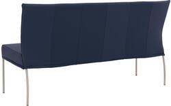 Goossens eetkamerbank funk blauw leer - 8227343-02