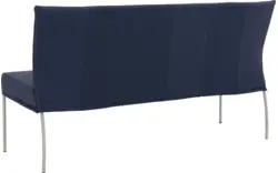 Goossens eetkamerbank funk blauw leer - 8227343-01