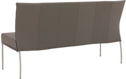 Goossens eetkamerbank funk grijs leer - 8227344-02