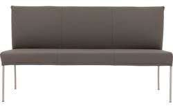 Goossens eetkamerbank funk grijs leer - 8227344-01