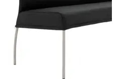 Goossens eetkamerbank funk zwart leer - 8227345-01