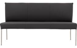 Goossens eetkamerbank funk grijs leer - 8227347-01