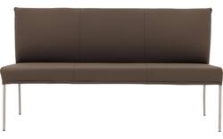 Goossens eetkamerbank funk bruin leer - 8227353-01