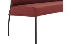 Goossens eetkamerbank funk rood leer - 8227363-01