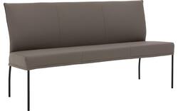 Goossens eetkamerbank funk grijs leer - 8227365-01