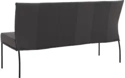 Goossens eetkamerbank funk grijs leer - 8227368-01