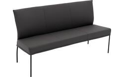 Goossens eetkamerbank funk grijs leer - 8227368-01