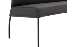 Goossens eetkamerbank funk grijs leer - 8227368-01