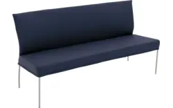 Goossens eetkamerbank funk blauw leer - 8227395-01