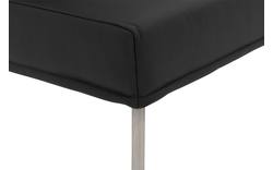 Goossens eetkamerbank funk zwart leer - 8227397-01