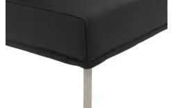 Goossens eetkamerbank funk zwart leer - 8227397-01
