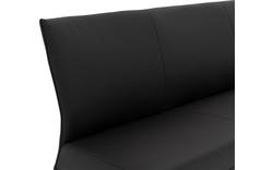 Goossens eetkamerbank funk zwart leer - 8227397-01