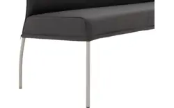 Goossens eetkamerbank funk grijs leer - 8227398-01