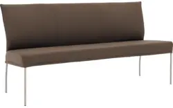 Goossens eetkamerbank funk bruin leer - 8227402-01