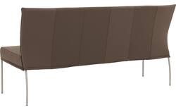 Goossens eetkamerbank funk bruin leer - 8227402-02