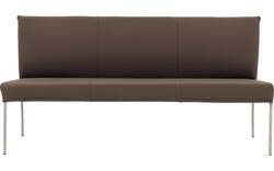 Goossens eetkamerbank funk bruin leer - 8227402-01