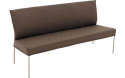 Goossens eetkamerbank funk bruin leer - 8227402-01