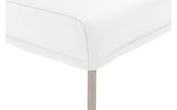 Goossens eetkamerbank funk wit leer - 8227403-01