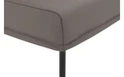 Goossens eetkamerbank funk grijs leer - 8227417-01