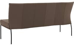 Goossens eetkamerbank funk bruin leer - 8227423-02