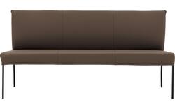 Goossens eetkamerbank funk bruin leer - 8227423-01
