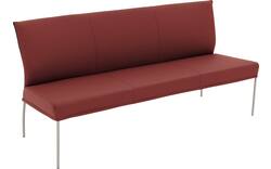 Goossens eetkamerbank funk rood leer - 8227436-01