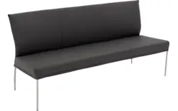 Goossens eetkamerbank funk grijs leer - 8227440-01