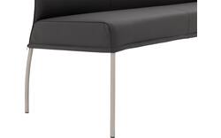 Goossens eetkamerbank funk grijs leer - 8227440-01