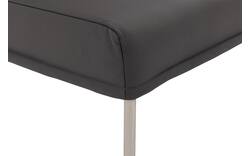 Goossens eetkamerbank funk grijs leer - 8227440-01