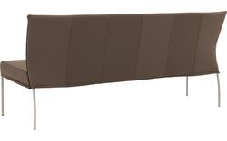 Goossens eetkamerbank funk bruin leer - 8227444-02