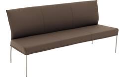 Goossens eetkamerbank funk bruin leer - 8227444-01