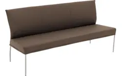 Goossens eetkamerbank funk bruin leer - 8227444-01