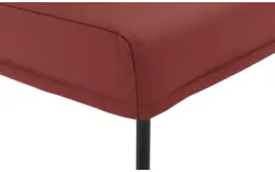 Goossens eetkamerbank funk rood leer - 8227457-01