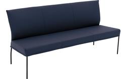 Goossens eetkamerbank funk blauw leer - 8227458-01