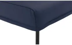 Goossens eetkamerbank funk blauw leer - 8227458-01