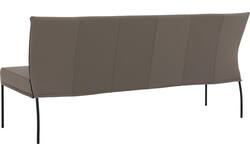 Goossens eetkamerbank funk grijs leer - 8227459-02