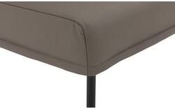 Goossens eetkamerbank funk grijs leer - 8227459-01