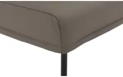 Goossens eetkamerbank funk grijs leer - 8227459-01