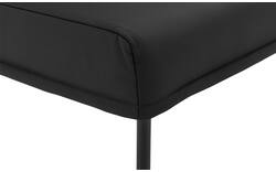 Goossens eetkamerbank funk zwart leer - 8227460-01